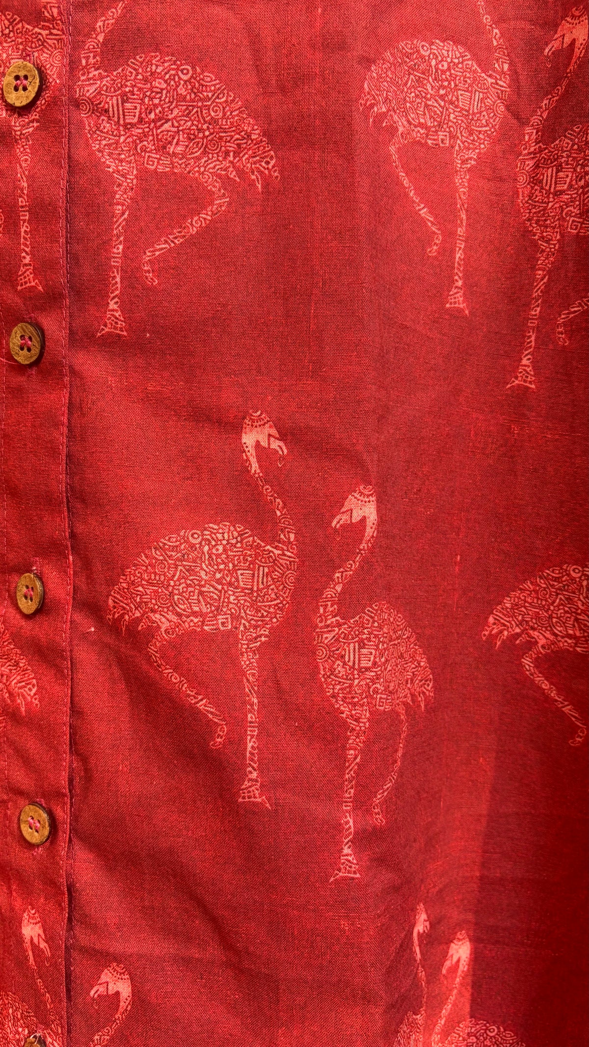 Flamingo shirt dress