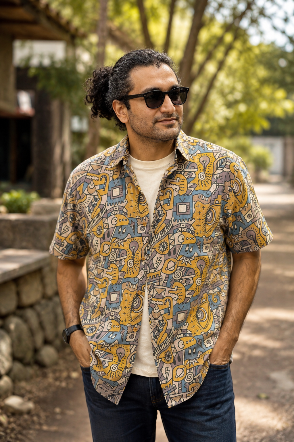 Abstract doodle shirt