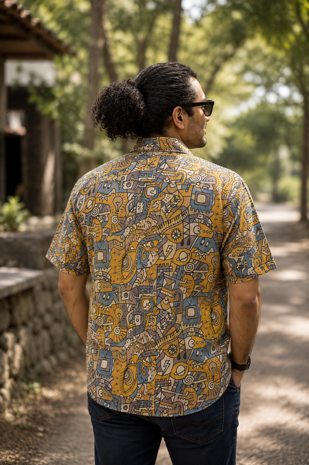 Abstract doodle shirt