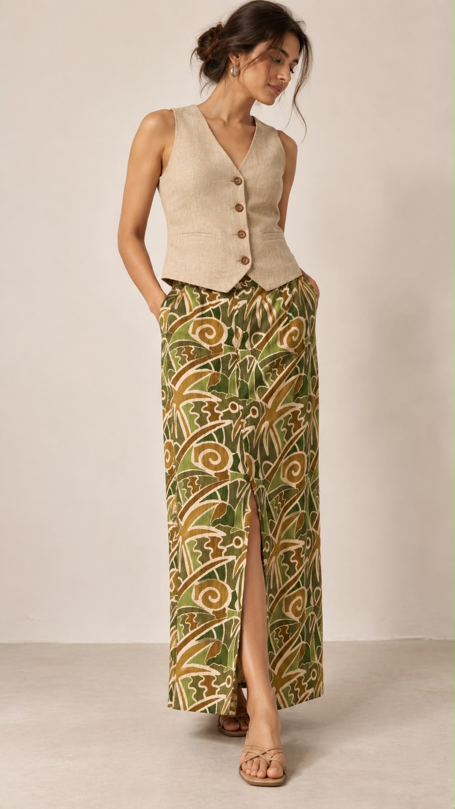 Olive Camo Skirt